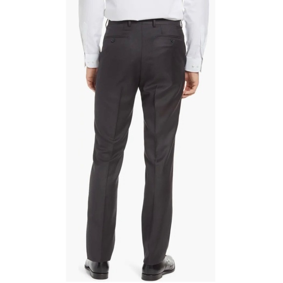 Santorelli Wool Luxury Serge Dress Pants - Picture 2 of 9